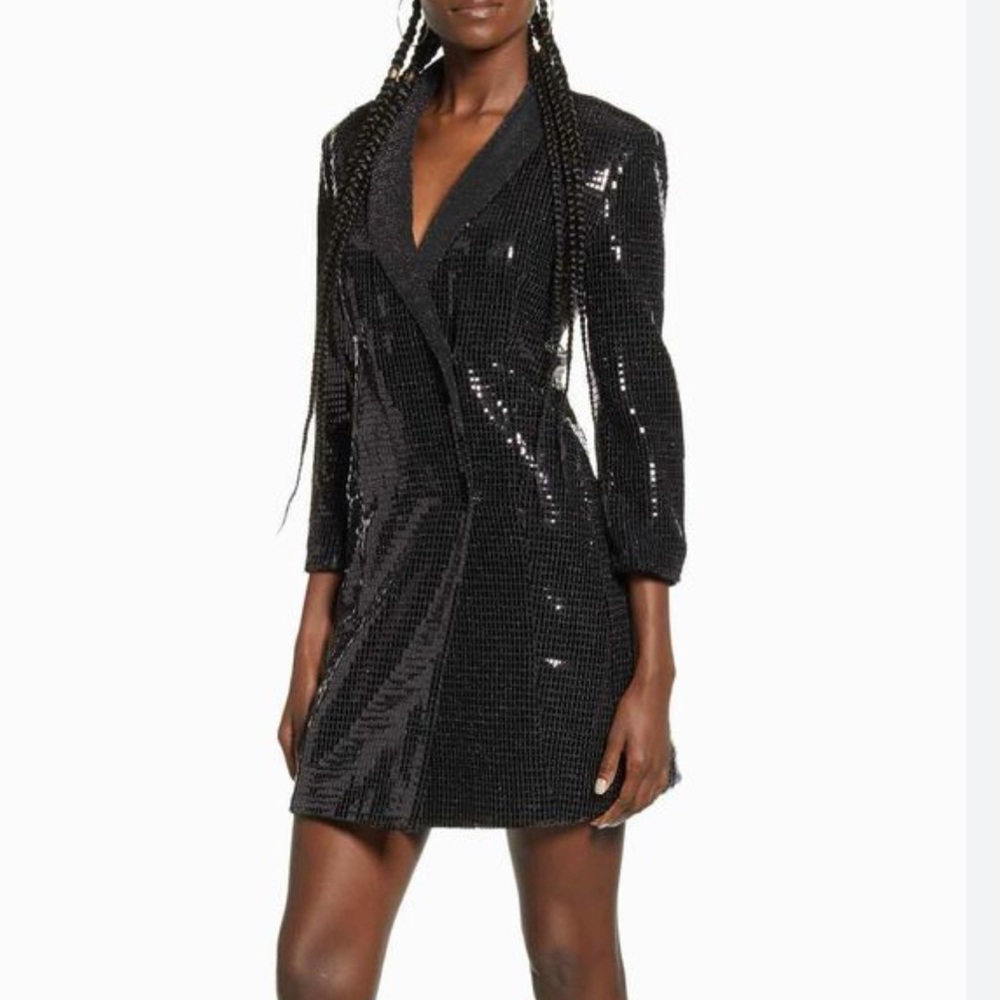 Sequin Blazer Dress